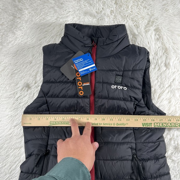 Ororo Puffer Vest Jacket Womens Small Classic Heated Full Zip With Battery Kit - Picture 8 of 14